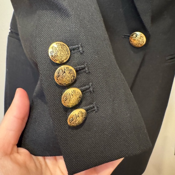 Banana Republic Captain Black Blazer with Gold Buttons - Picture 3 of 9